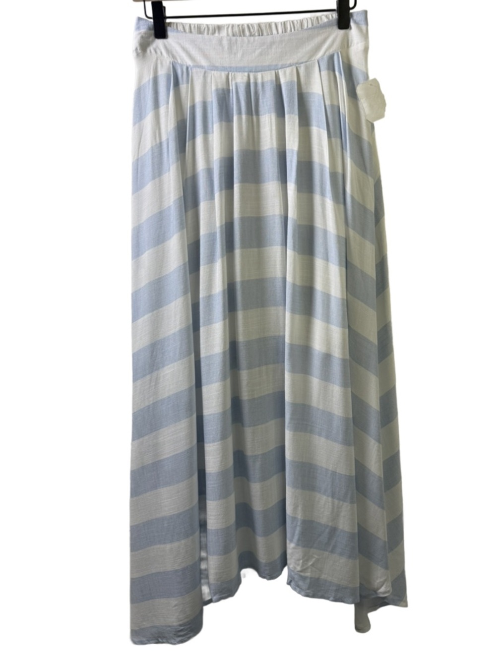 Altar'd State Light Blue and White Striped Maxi Skirt